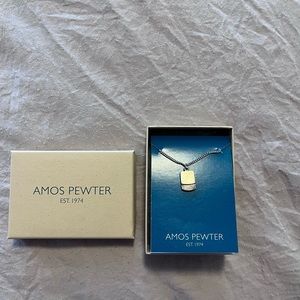 Amos Pewter Mokume Necklacke